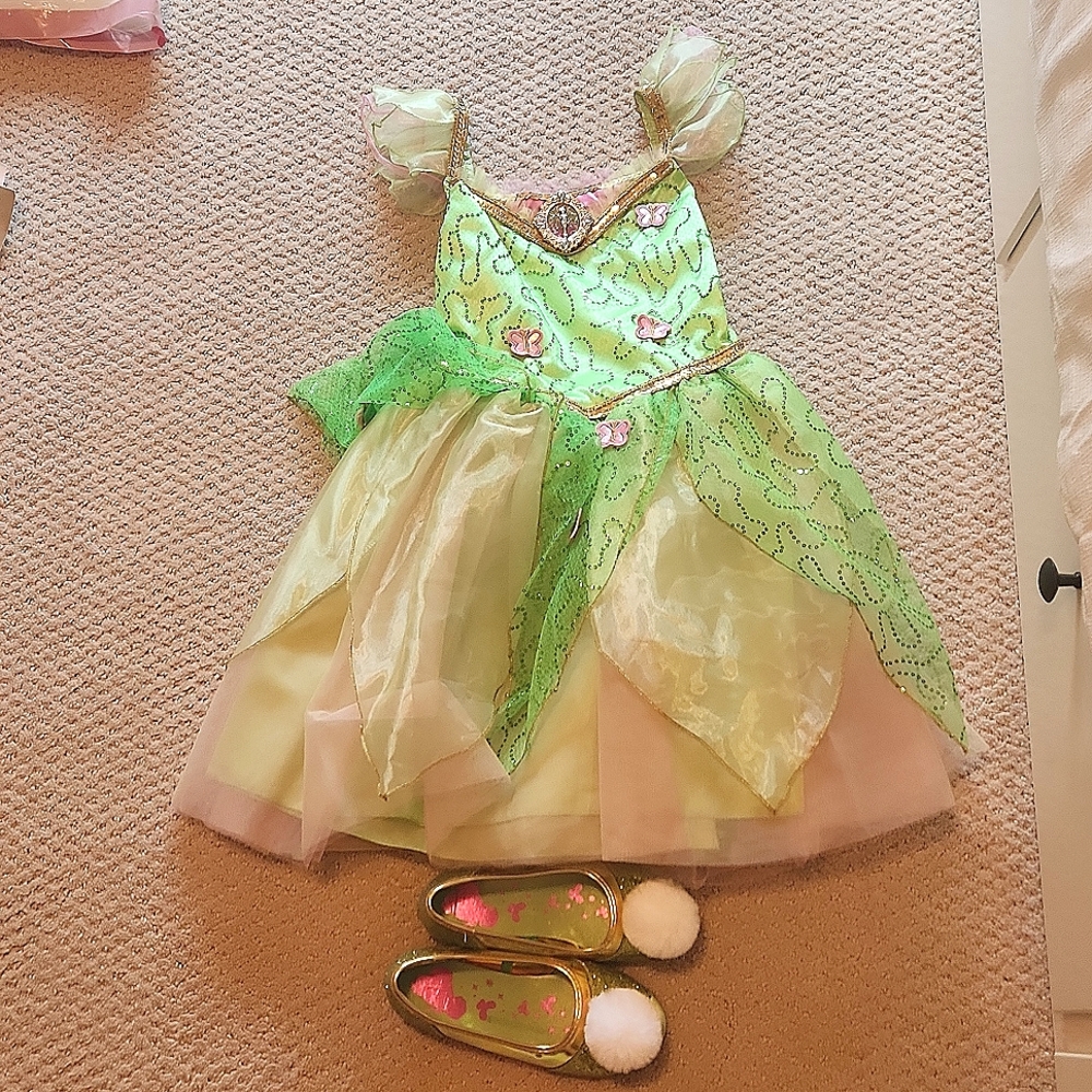 NWOT Diisney Brand Tinkerbell Costume with Shoes